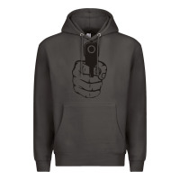 Smoke hands up pistol Premium Hoodie - artisFamous