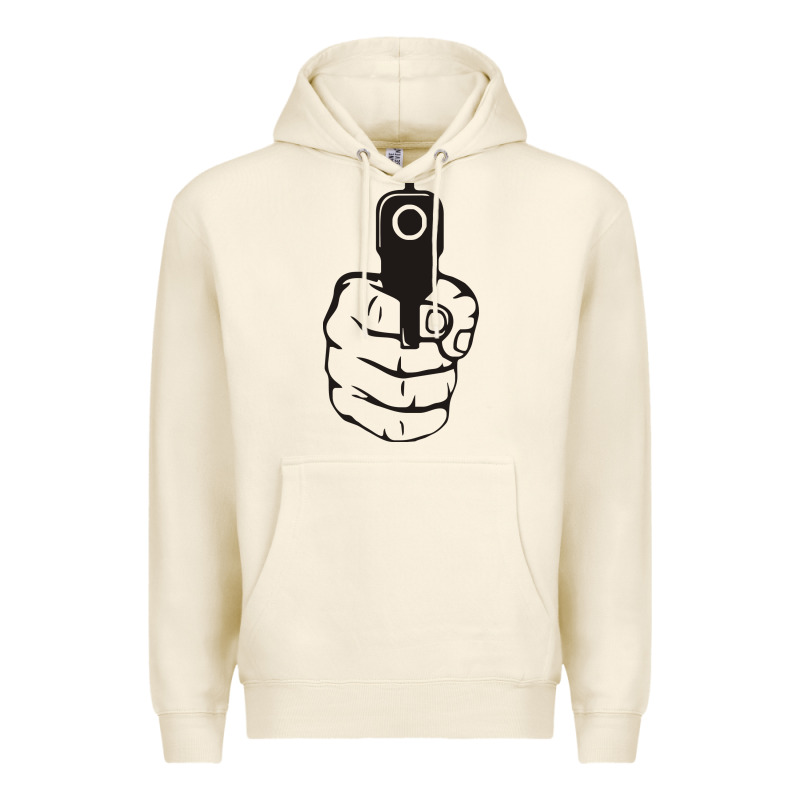 Hands Up Pistol Premium Hoodie by artisFamous | Teevron