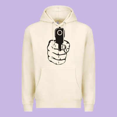 Hands Up Pistol Premium Hoodie Designed By Artisfamous