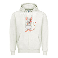 Oatmeal Heather Mouse Rat Zipper Hoodie - Bettercallsaul