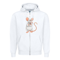 White Mouse Rat Zipper Hoodie - Bettercallsaul