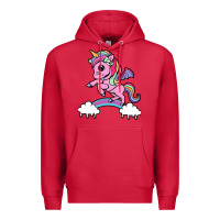 Cardinal cute unicorn Premium Hoodie - artisFamous