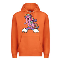Carrot cute unicorn Premium Hoodie - artisFamous