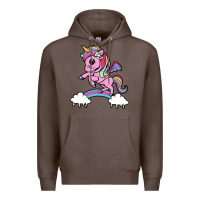 Coffee cute unicorn Premium Hoodie - artisFamous