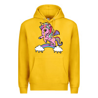 Lemon cute unicorn Premium Hoodie - artisFamous