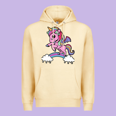Cute Unicorn Premium Hoodie Designed By Artisfamous