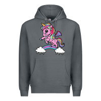 Rock cute unicorn Premium Hoodie - artisFamous