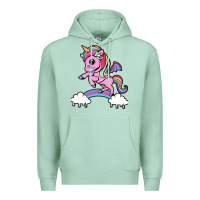 Seafoam cute unicorn Premium Hoodie - artisFamous