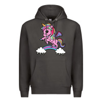 Smoke cute unicorn Premium Hoodie - artisFamous