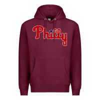 Burgundy baseball philly Premium Hoodie - artisFamous
