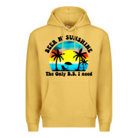 Antique Gold beer n' sunshine the only B.S. i need Premium Hoodie - artisFamous