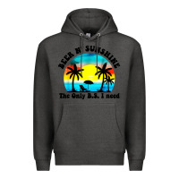 Charcoal Heather beer n' sunshine the only B.S. i need Premium Hoodie - artisFamous