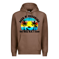 Chestnut beer n' sunshine the only B.S. i need Premium Hoodie - artisFamous