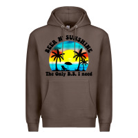 Coffee beer n' sunshine the only B.S. i need Premium Hoodie - artisFamous