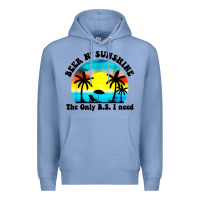 Colony Blue beer n' sunshine the only B.S. i need Premium Hoodie - artisFamous