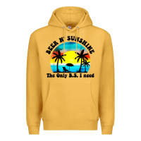 Mustard beer n' sunshine the only B.S. i need Premium Hoodie - artisFamous