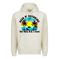 Oatmeal Heather beer n' sunshine the only B.S. i need Premium Hoodie - artisFamous