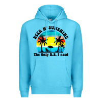 Ocean Blue beer n' sunshine the only B.S. i need Premium Hoodie - artisFamous