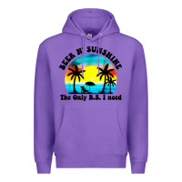 Purple beer n' sunshine the only B.S. i need Premium Hoodie - artisFamous