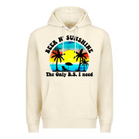 Sandshell beer n' sunshine the only B.S. i need Premium Hoodie - artisFamous