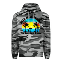 Slate Camo beer n' sunshine the only B.S. i need Premium Hoodie - artisFamous