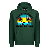 Sports Green beer n' sunshine the only B.S. i need Premium Hoodie - artisFamous