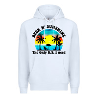 White beer n' sunshine the only B.S. i need Premium Hoodie - artisFamous
