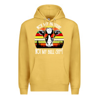 Antique Gold vintage not my pasture not my bull cow Premium Hoodie - artisFamous