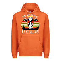 Carrot vintage not my pasture not my bull cow Premium Hoodie - artisFamous