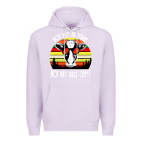 Lilac vintage not my pasture not my bull cow Premium Hoodie - artisFamous