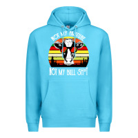 Ocean Blue vintage not my pasture not my bull cow Premium Hoodie - artisFamous