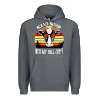Rock vintage not my pasture not my bull cow Premium Hoodie - artisFamous
