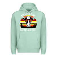 Seafoam vintage not my pasture not my bull cow Premium Hoodie - artisFamous