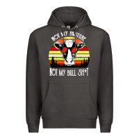 Smoke vintage not my pasture not my bull cow Premium Hoodie - artisFamous