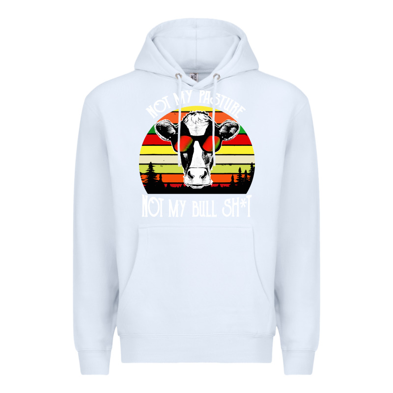 Vintage Not My Pasture Not My Bull Cow Premium Hoodie by artisFamous | Teevron