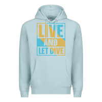 Blue Mist Live And Let Dive Retro Style Premium Hoodie - artisFamous