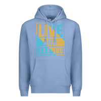Colony Blue Live And Let Dive Retro Style Premium Hoodie - artisFamous