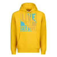Lemon Live And Let Dive Retro Style Premium Hoodie - artisFamous