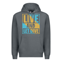 Rock Live And Let Dive Retro Style Premium Hoodie - artisFamous