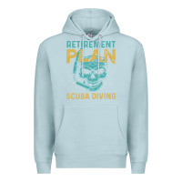 Blue Mist Retirement Plan Scuba Diving Premium Hoodie - artisFamous
