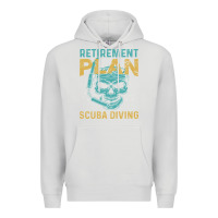 Dove Grey Retirement Plan Scuba Diving Premium Hoodie - artisFamous