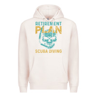 Pale Pink Retirement Plan Scuba Diving Premium Hoodie - artisFamous