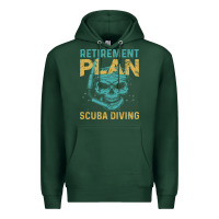 Sports Green Retirement Plan Scuba Diving Premium Hoodie - artisFamous