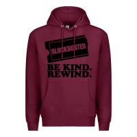 Burgundy blockbuster be kind rewind Premium Hoodie - artisFamous