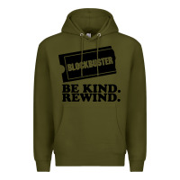 Army Green blockbuster be kind rewind Premium Hoodie - artisFamous