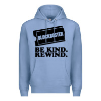 Colony Blue blockbuster be kind rewind Premium Hoodie - artisFamous