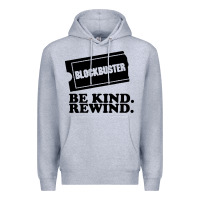 Heather Grey blockbuster be kind rewind Premium Hoodie - artisFamous