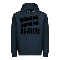 Navy blockbuster be kind rewind Premium Hoodie - artisFamous
