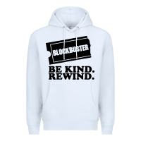 White blockbuster be kind rewind Premium Hoodie - artisFamous