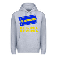 Heather Grey blockbuster be kind rewind Premium Hoodie - artisFamous